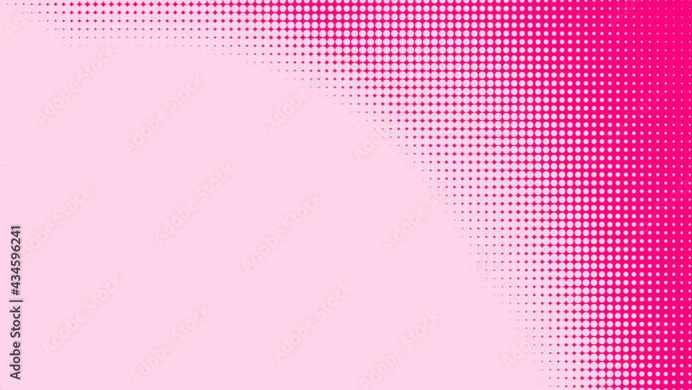 Poster dot pink pattern gradient texture background. abstract illustration pop art halftone and retro style
