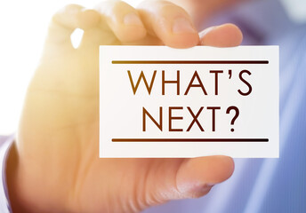 Business card message - Whats next