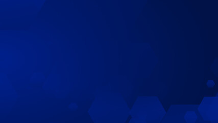 Obraz premium Abstract hexagon geometric blue pattern technology medical and science dark background.