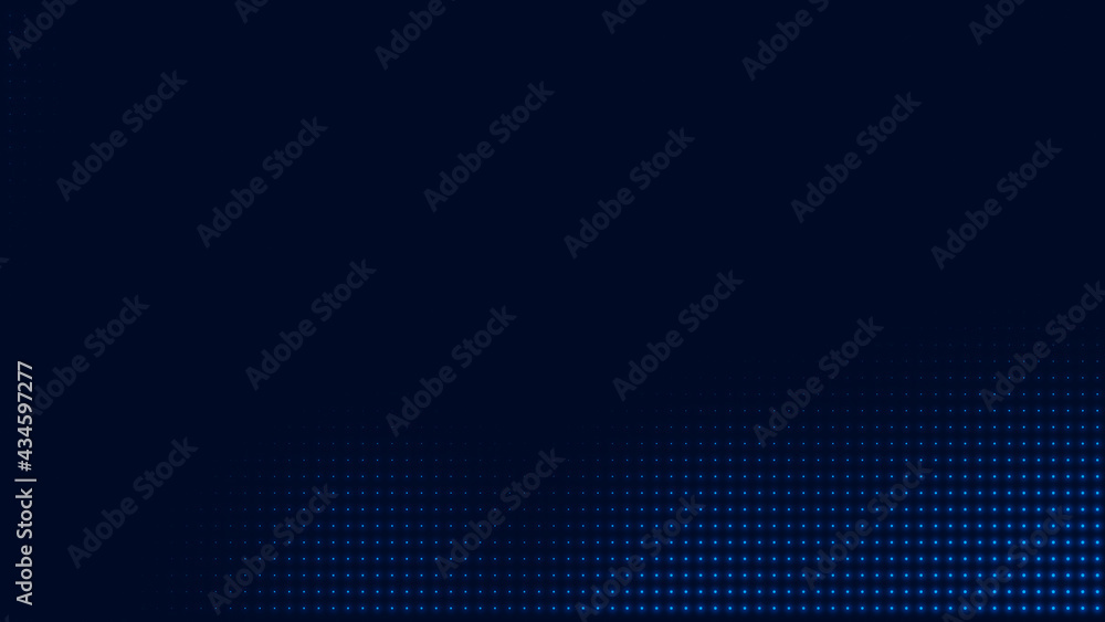 Poster dot blue pattern screen led light gradient texture background. abstract technology big data digital 