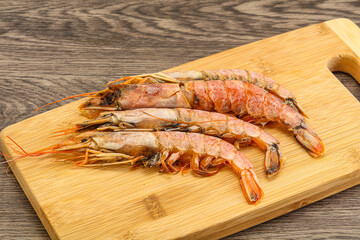 Tasty big Langoustine over the board