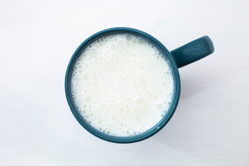 Fototapeta na wymiar Fresh milk in the glass. Healthy eating.