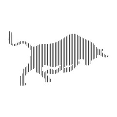 Lines that forming an bull shape