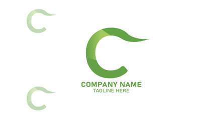 C letter logo vector, Company logo vector.