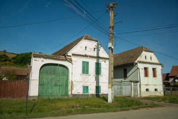 The road  to Biertan, Romania, 2020, September