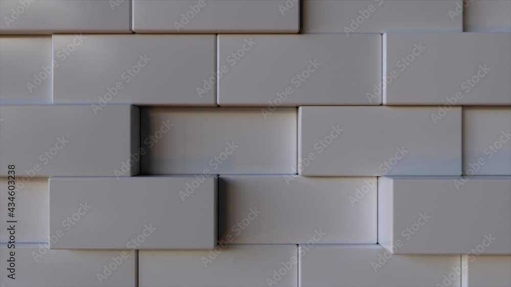 Aufkleber computer generated background transformation of large rectangles into small. 3d rendering geometric 