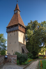 Fortified church in Biertan, Sibiu, Romania, September 2020,TOWER