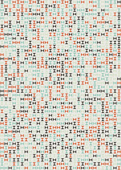 Abstract Geometric Pattern generative computational art illustration