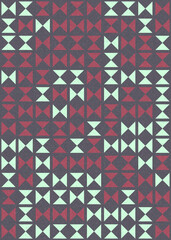 Abstract Geometric Pattern generative computational art illustration