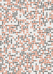 Abstract Geometric Pattern generative computational art illustration