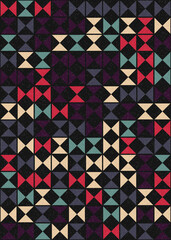 Abstract Geometric Pattern generative computational art illustration