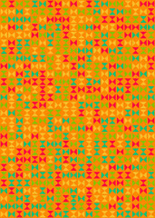 Abstract Geometric Pattern generative computational art illustration