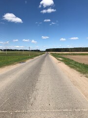 road in the countryside