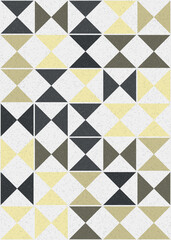 Abstract Geometric Pattern generative computational art illustration