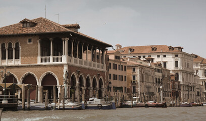 Naklejka premium Grand canal and citycape .Italy