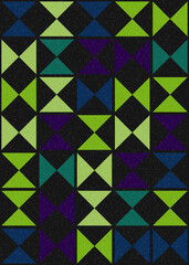 Abstract Geometric Pattern generative computational art illustration