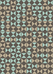 Abstract Geometric Pattern generative computational art illustration