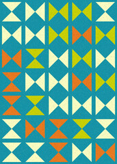 Abstract Geometric Pattern generative computational art illustration