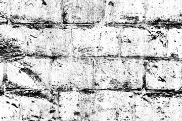 Texture of a brick wall with cracks and scratches which can be used as a background