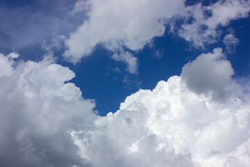 Naklejka na ściany i meble blue sky through the clouds