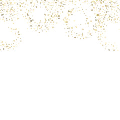Obraz premium Gold Glitter Stars. Luxury Shiny Confetti.