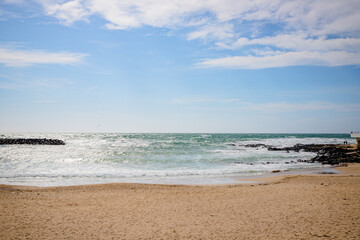 Fototapeta na wymiar La plage du Môle au Cap d'Agde