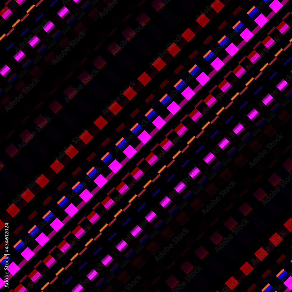 Poster bright seamless abstract pattern in retro style.