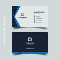 Modern business card design template. black and golden color 