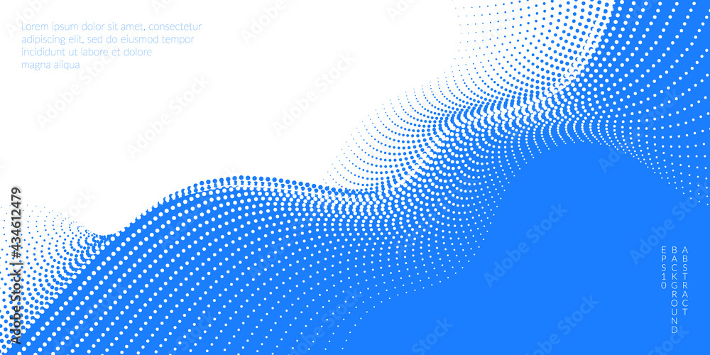 Poster a template for your design with waves.