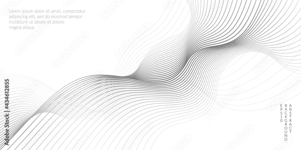Poster a template for your design with waves.