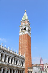 Fototapeta na wymiar Campanile in Piazza San Marco. Venice.