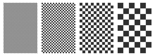 black and white square grid pattern for background, rally flag texture. chess background pattern.