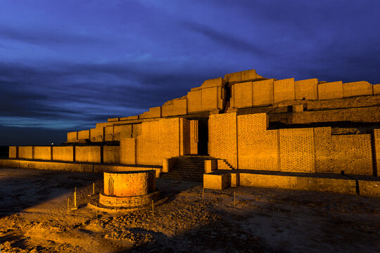 Chogha Zanbil is an ancient Elamite complex in Khuzestan province of Iran. It is one of the few existent ziggurats outside Mesopotamia.