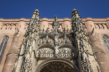 Cathedral Basilica of Saint Cecilia (Basilique Cathedrale Sainte-Cecile d'Albi, 1480) or Albi...