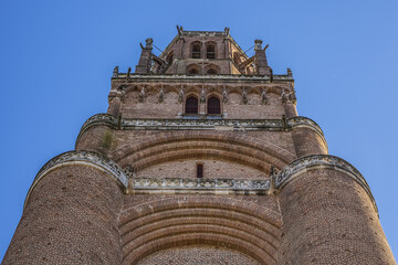 Cathedral Basilica of Saint Cecilia (Basilique Cathedrale Sainte-Cecile d'Albi, 1480) or Albi Cathedral - most important Catholic church in Albi, Tarn, Midi-Pyrenees, France.