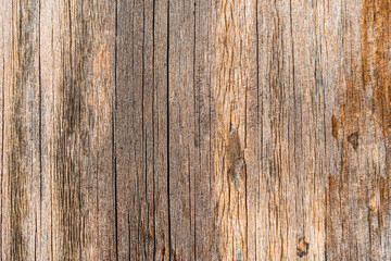 Old and rotten wooden wall. View close up