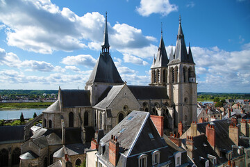 Blois, France. Church of the Benedictine Abbey Eglise Saint-Nicolas, XII - XIII centuries