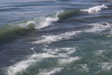wave breaking on the beach