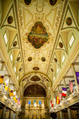 Fototapeta na wymiar Interior of Saint Louis Cathedral in New Orleans LA