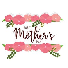 Mother day poster with text and roses Vector