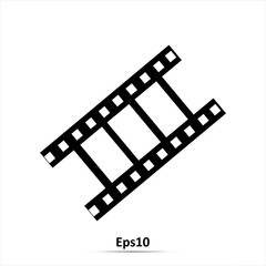Film strip icon. Vector illustration