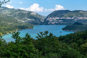 Naklejka na ściany i meble National Park of Abruzzo, Lazio and Molise (Italy) - Barrea lake