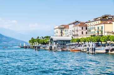 Blick auf Bellagio am Comer See mit seine wunderschönen Altstadt, Italien