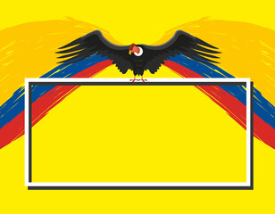 Colombia flag condor