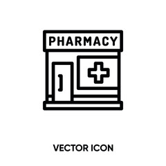 Pharmacy vector icon . Modern, simple flat vector illustration for website or mobile app. Drugstore, logo illustration. Pixel perfect vector graphics