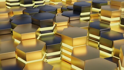 Obraz premium gold bars background