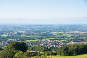 A view of the Cotswolds from high ground