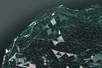 Fondo abstracto de tecnología y ciencia. Computación en la nube y trabajo en red .Concepto de telecomunicaciones