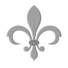 Isolated fleur de lis icon Vintage heraldic emblem Vector