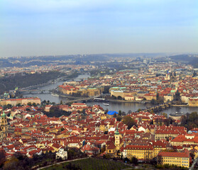 View of Prague in autumn